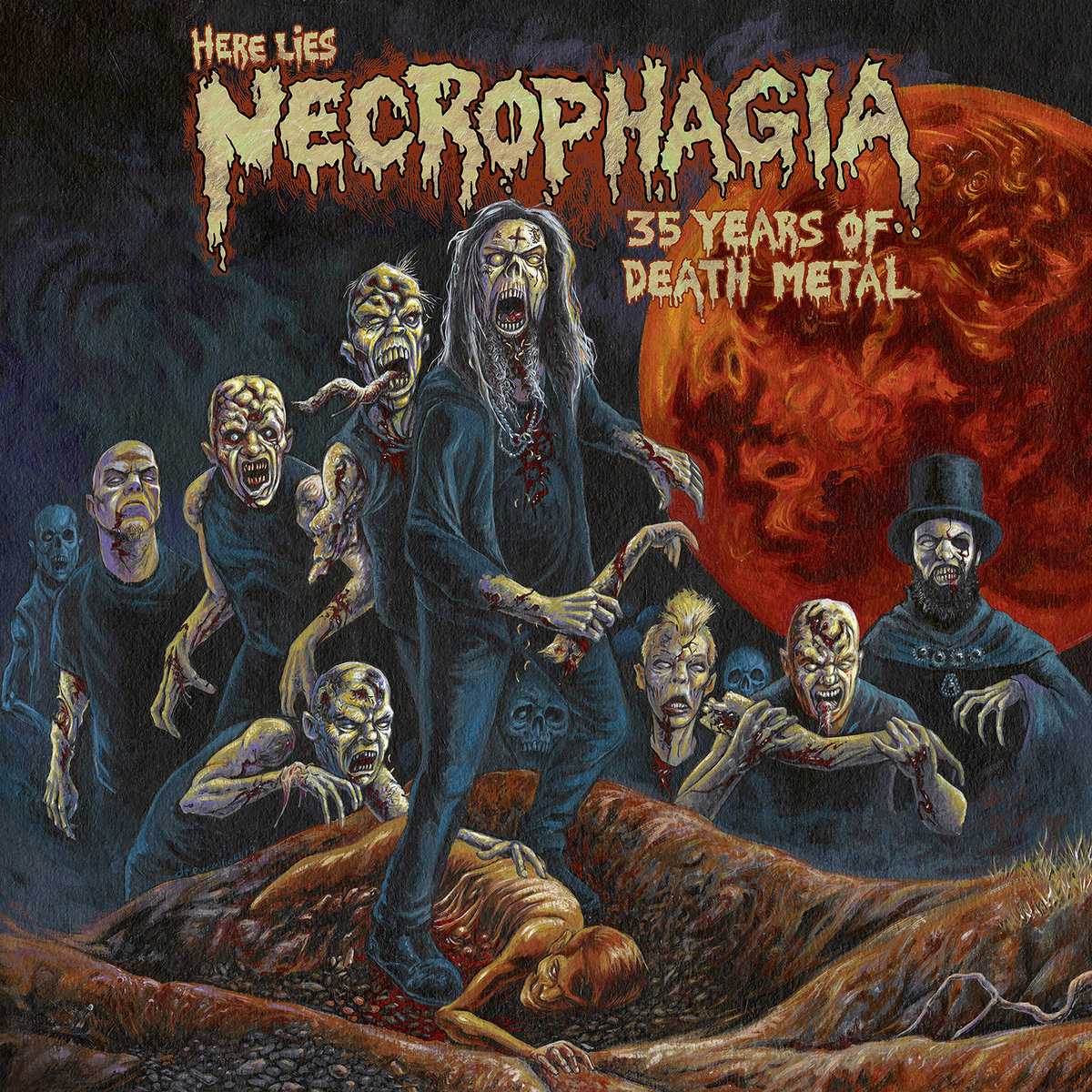 Necrophagia - Here Lies Necrophagia - 35 Years of Death Metal